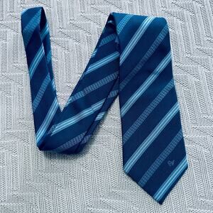 Caporiccio blue striped silk tie